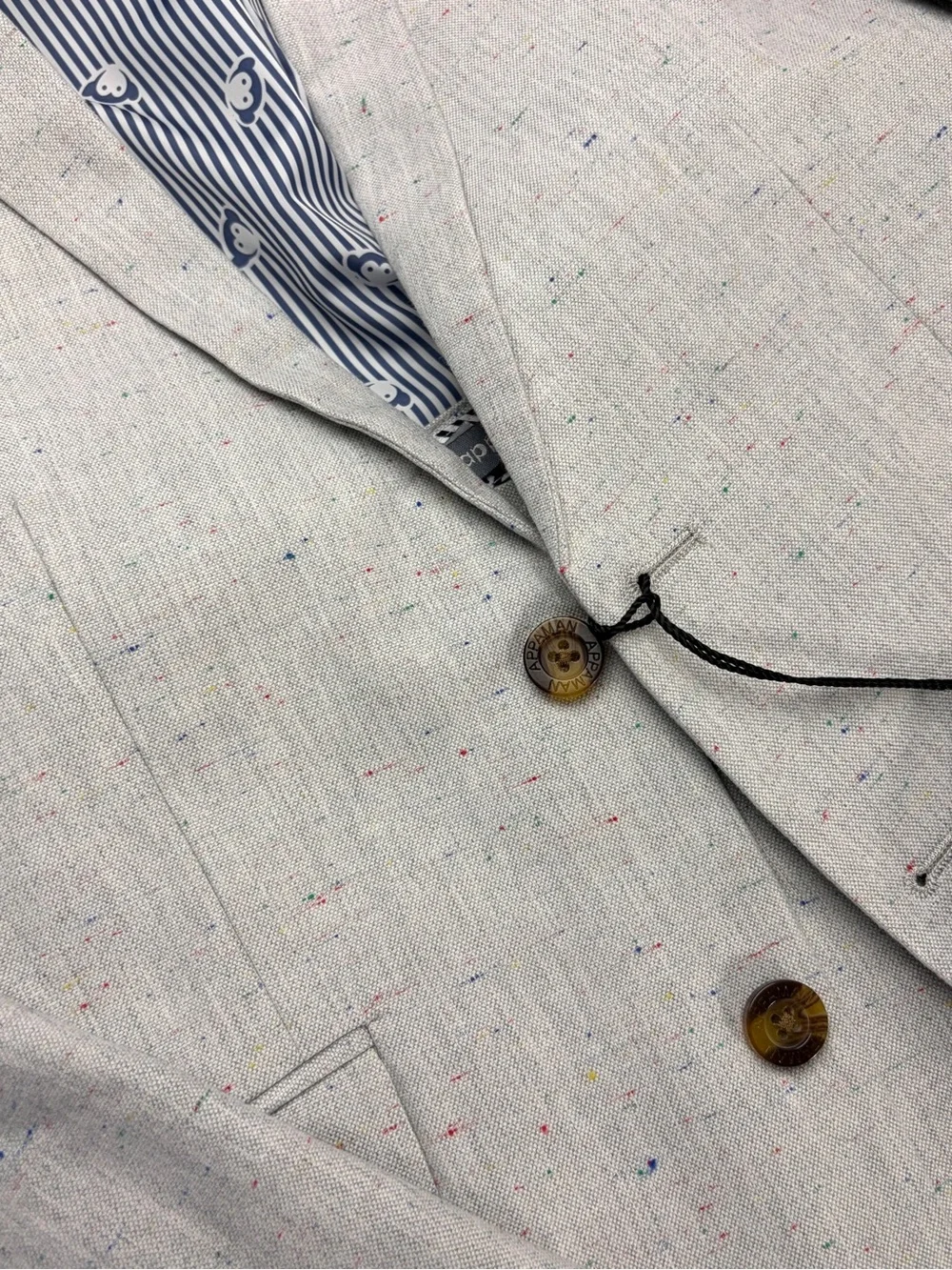 Appaman 2-pc Gray “Lunar Rock” Cotton Blazer/Slacks Boys Suit, Sz 10